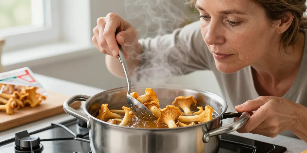 blanchir les girolles